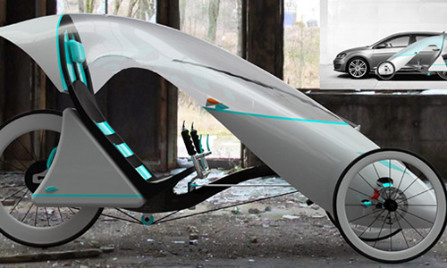 英国学生设计出新型电动车E-Trike