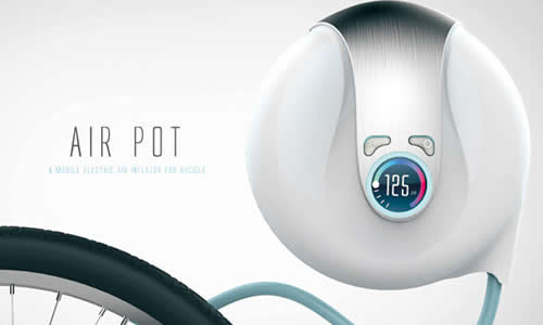 Air Pot：给自行车设计的电动充气泵